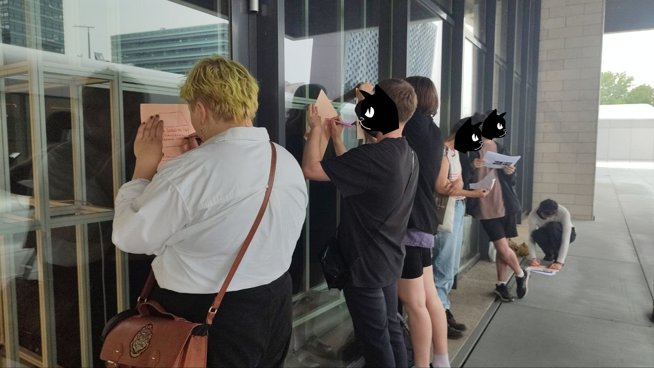 You decide that it is better to have a backup of materials. You are training to recognize/discover best places to hide something outside of the building.