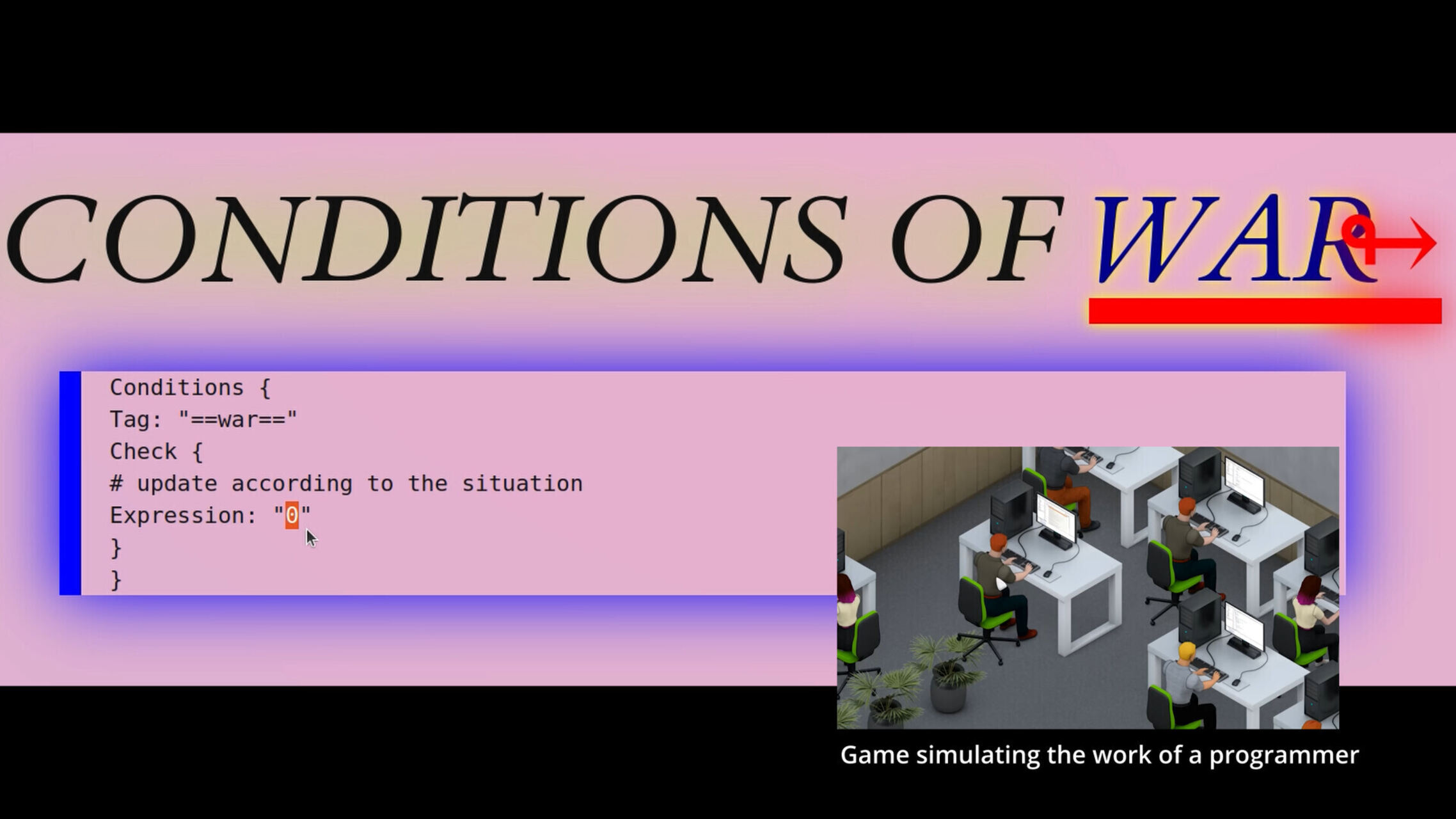 Screenshot from the video