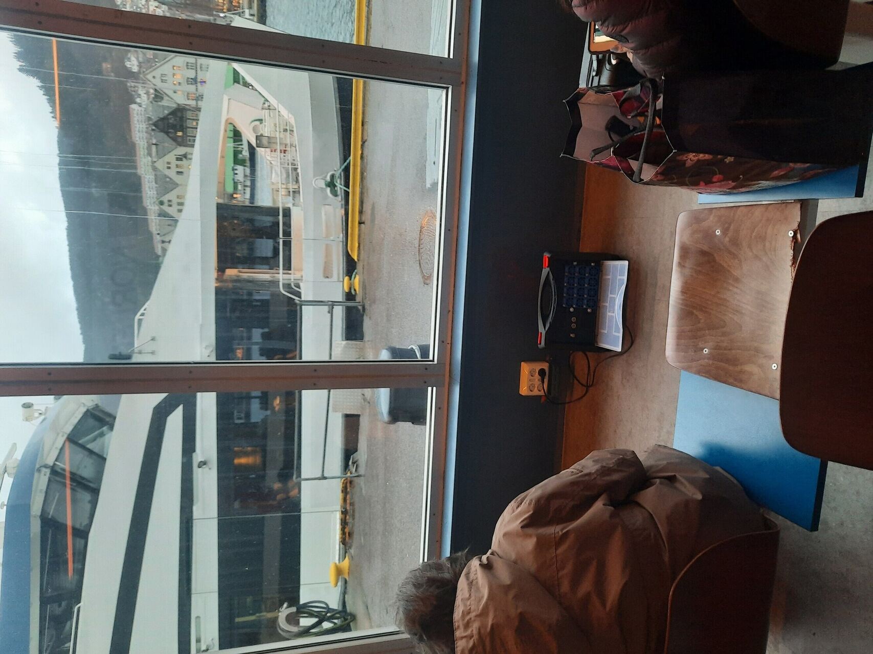 Setup at Bergen Ferry Terminal / photo by !Mediengruppe Bitnik