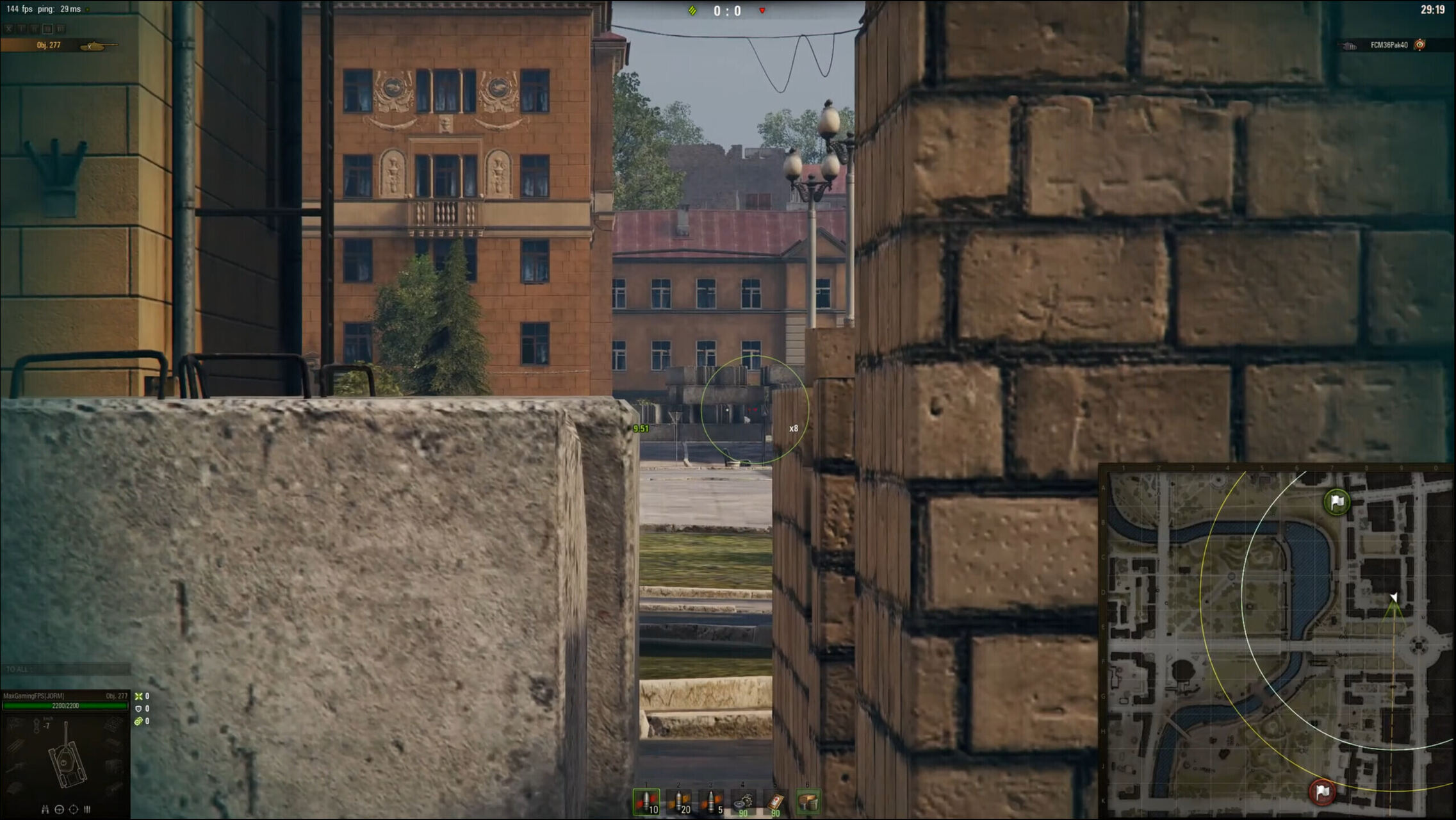 Materials for the guided tour. Screenshot from “world of tanks” gameplay-video from youtube